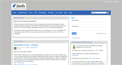 Desktop Screenshot of community.zarafa.com